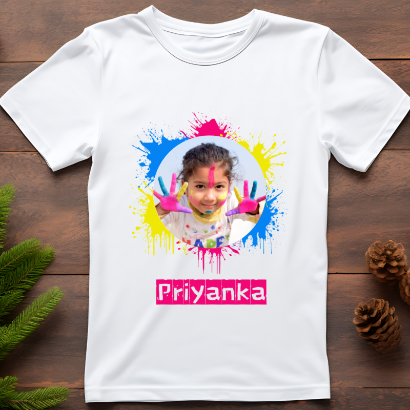 Personalized Holi Name T-Shirt