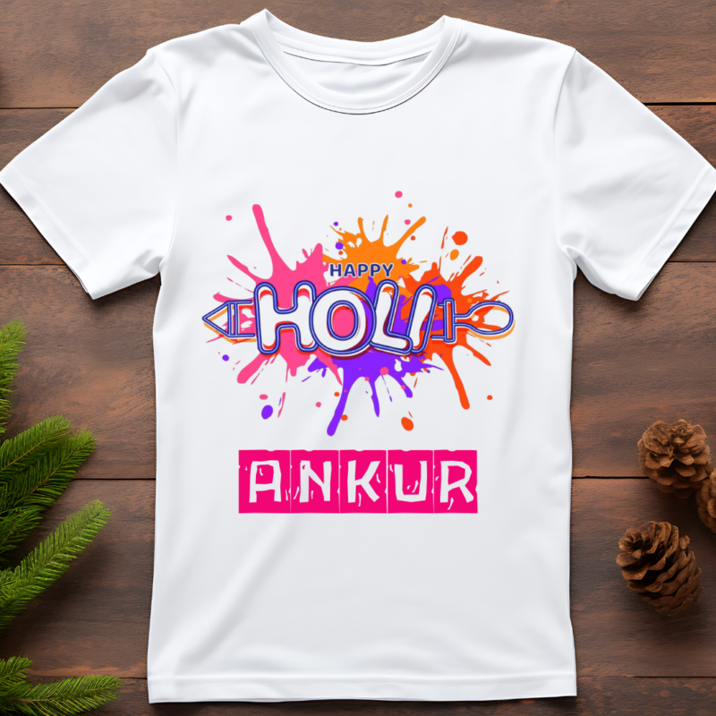 Personalized Holi T-Shirts – Celebrate with Style!