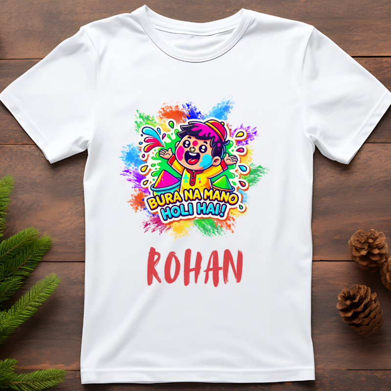 Celebrate Holi in Style with Custom T-Shirts!