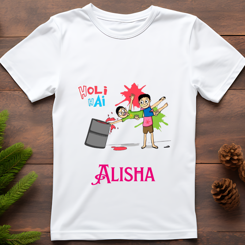 Funny Customized Holi T-Shirts – Add a Splash of Fun to Your Festival!